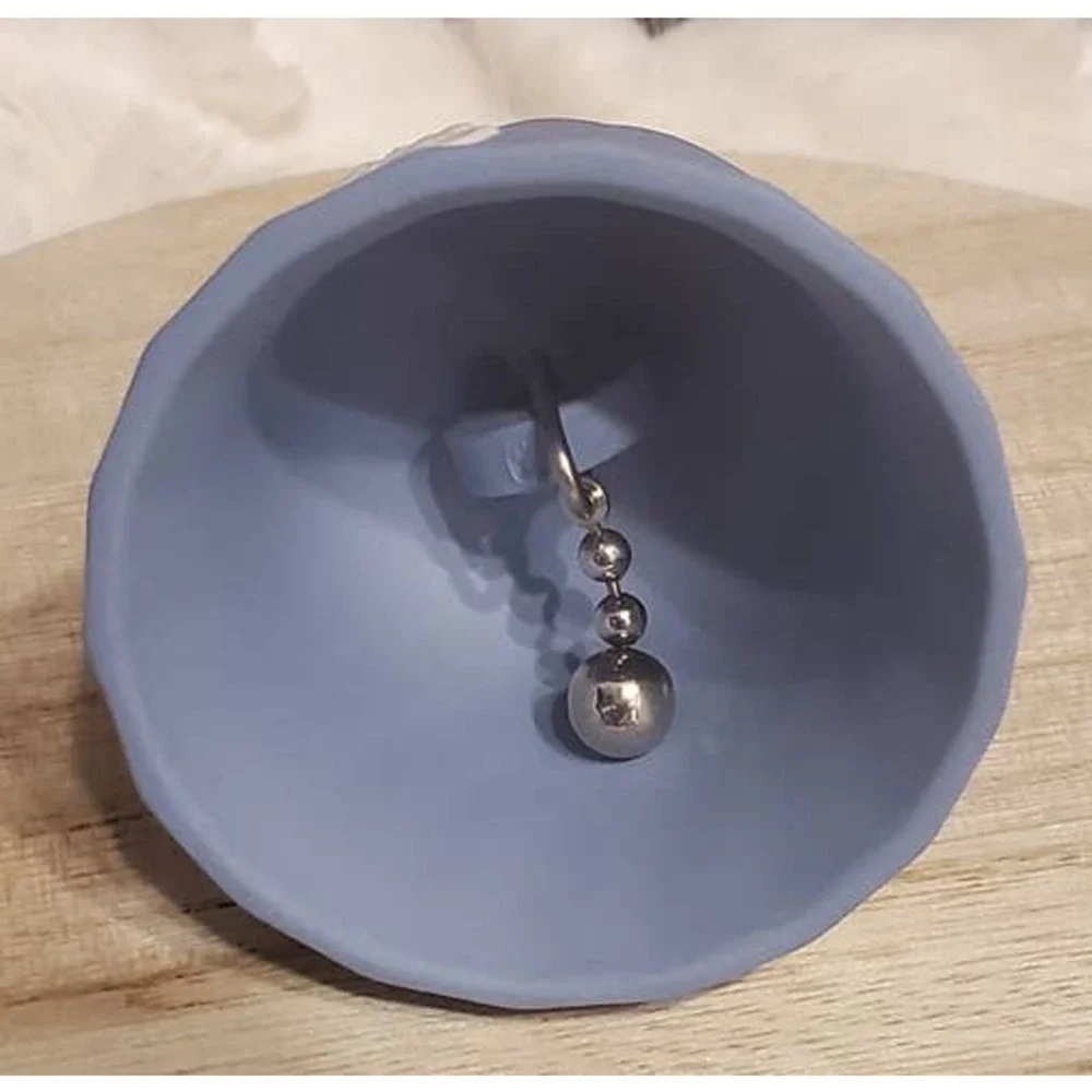 Wedgwood England Jasperware Swan Snow Flake Bell 3" - Picture 4 of 5